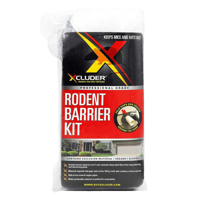 Xcluder Rodent Control Fill Fabric, Large DIY Kit, Stainless Steel Wool, Stops Rats and Mice