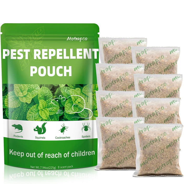 8 Pack Mouse Repellent Natural Peppermint Oils Rodent Repellent Pouches, Mice Repellent