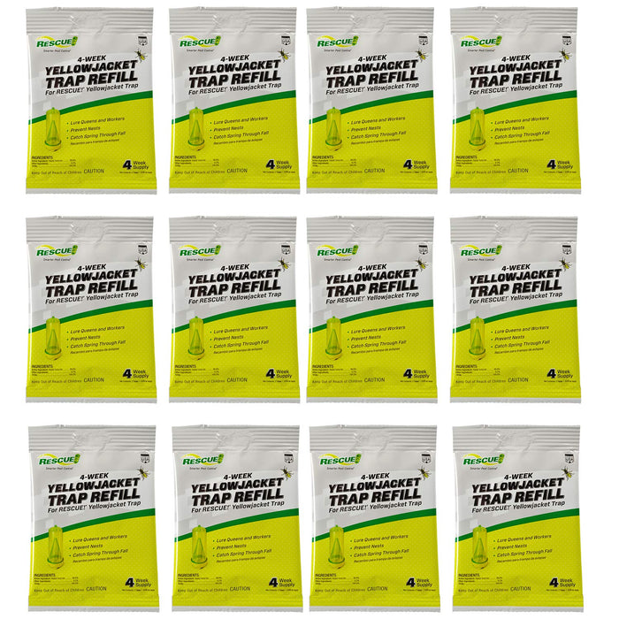 RESCUE! Yellowjacket Attractant – 4 Week Supply - 12 Pack