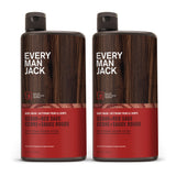 Every Man Jack Nourishing Cedar + Red Sage Mens Body Wash for All Skin Types - Naturally Derived Ingredients - Cleanse and Hydrate Skin with Coconut and Glycerin - 24oz 2 Bottles