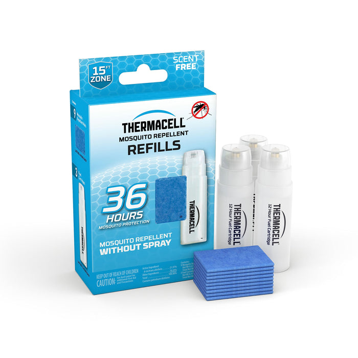 Thermacell Mosquito Repellent Refills; Compatible with Any Fuel-Powered Thermacell Repeller; Highly Effective, Long Lasting, No Spray, No Scent, No Mess; 15 Foot Zone of Mosquito Protection