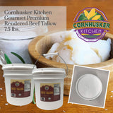 Cornhusker Kitchen Grass Fed Beef Tallow, 7.5 Lbs