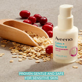 Aveeno Calm + Restore Age Renewal Anti-Wrinkle Face Serum, Anti Aging Serum with Nourishing Oat & Cranberry Extract Visibly Improves the Look of Fine Lines, Fragrance Free, 1.0 fl. Oz