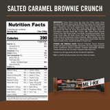 MET-Rx Big 100 Protein Bar, Meal Replacement Bar, 30G Protein, Salted Caramel Brownie Crunch, 9 Count, 3.52 Oz.