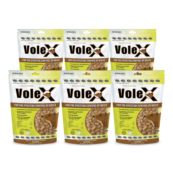 VoleX - Effective Against All Species of Voles. Safe for Use Around People, Pets, Livestock, and Wildlife (3 pounds)