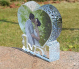 Customized Crystal Photo Frame-Heart Shaped Photo Frame